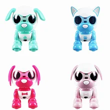 Интерактивный щенок роботы со светодиодный глазами мини звукозапись умные собаки роботы Рождественский подарок Горячая Распродажа
