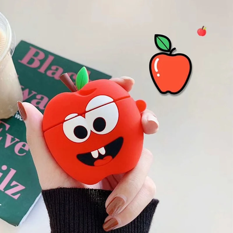 Мультяшная Милая коровья Крышка для наушников airpods 2 Чехол для Apple Беспроводная bluetooth-гарнитура защитная оболочка альпинистская пряжка