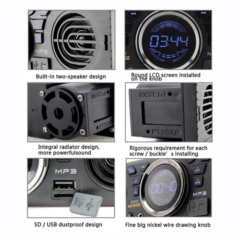 Автомобильный MP3-плеер 4,3 дюймов, Авторадио, Bluetooth, fm-передатчик, аудио плеер, автомобильная стереомагнитола с USB/TF портом, автомобильная электроника
