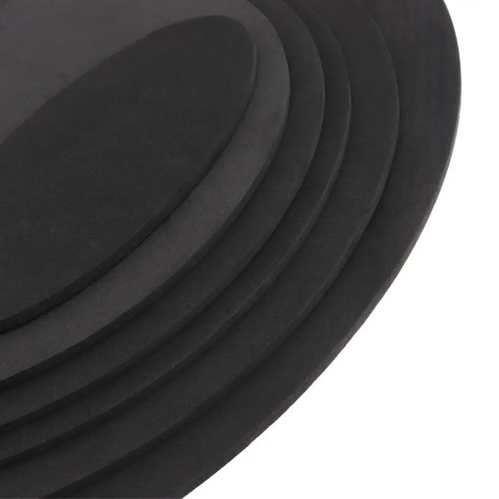 Drum Mute Kit 10pcs/set Black Rubber Foam Jazz Drum Mute 5 Drum & 3 Cymbal Sound Off Practice Pad Kit