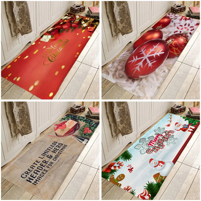 Creative Christmas Rug Door Mat Hallway Carpets Area Rugs for Bedroom Living Room Carpet Kitchen Bathroom Anti-Slip Floor Mats | Дом и сад