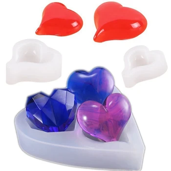 

Long Tail Love Heart Mold UV Resin Epoxy Jewelry Carft Mold Dried Flower Decorative Handcraft Jewelry Tools
