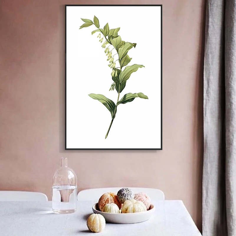 paint by number art painting by numbers Hand-painted Simple and realistic green plant home corridor decorative painting
