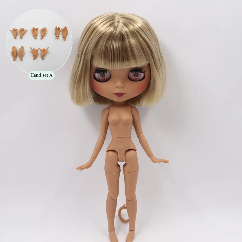 ICY Nude Blyth кукла на заказ № BL9031 светлые волосы 1/6 bjd, pullip, licca, jerryberry - Цвет: B doll with hand A