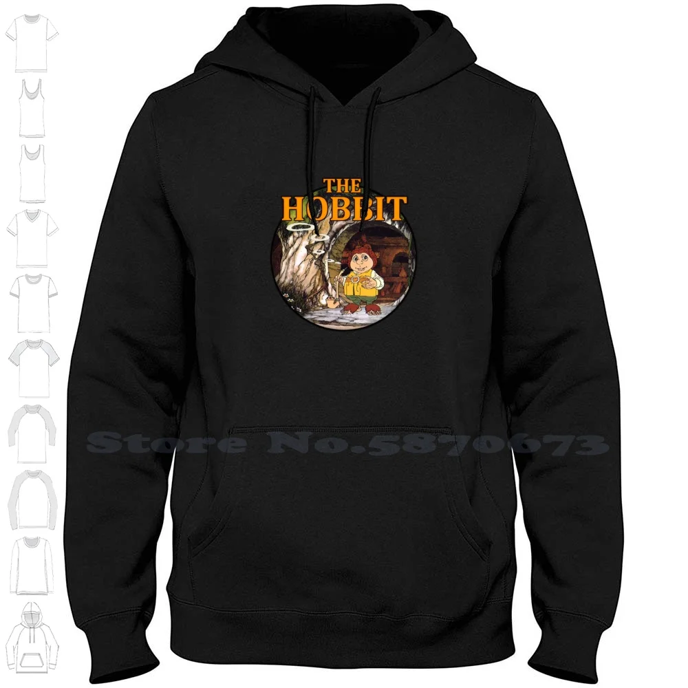 

The H0bbit Cartoon The H0bbit Cartoon-Streetwear Sport Hoodie Sweatshirt Movies Dragon Tolkien Fantasy Middle Earth Film Jrr