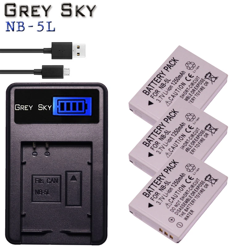 Battery Charger Canon Ixy | Ixy Digital 90 | Nb-5l Battery | Nb-5l Charger  - Nb-5l Battery - Aliexpress