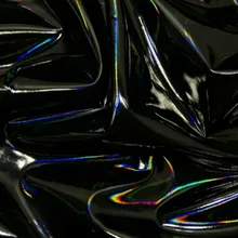 Черный цветной Блестящий ПУ пленочный тканевый пуховик куртка ветрозащитная ткань, распродажа