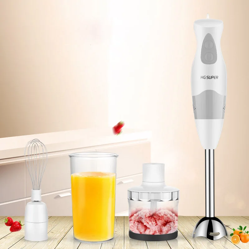 

220V Electric Kitchen Mixer Cooking Stick Baby Food Supplement Machine Small Mixer Portable Smoothie Blender Hand Blender Rod