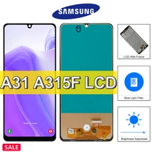 Écran tactile LCD TFT de 6.4 pouces de haute qualité pour Samsung Galaxy A31 avec cadre pour Galaxy A31 SM-A315F/DS A315F A315G A315N=