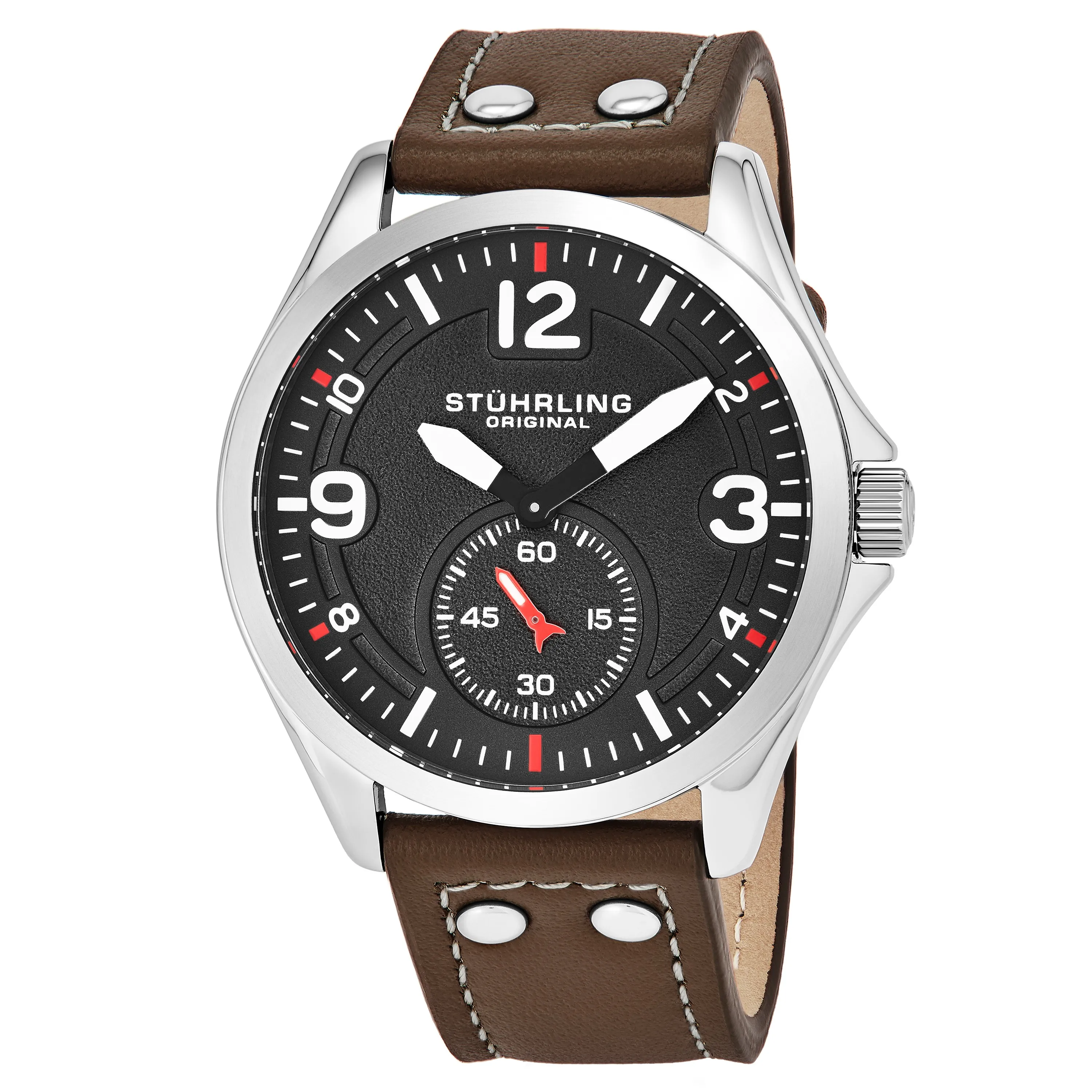 Мужские спортивные наручные часы Stuhrling Original Tuskegee 684.01 коллекция Aviator | Наручные