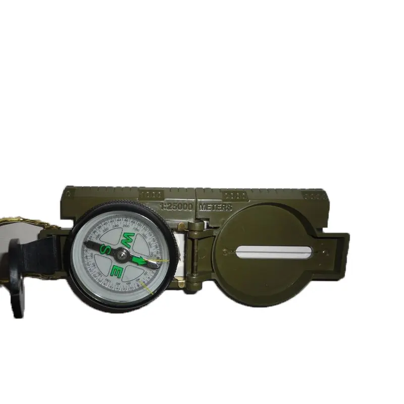 Портативный складной зеленый объектив Компас Американский военный Многофункциональный Мини Кемпинг скалолазание открытый Campass инструмент
