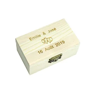 

Rustic Wedding Ring Bearer Box Personalized Ring Box Wooden Ring Holder Customized Gift Wedding Ring Box
