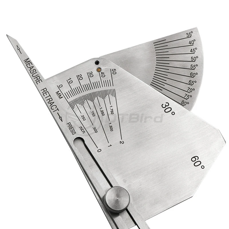 Fillet weld gauge Ясным масштабом мост Cam высокой твердости из нержавеющей долговечной стали филе измерительный инструмент сварки измерительный щуп Тесты контрольная линейка - Цвет: Fillet weld gauge