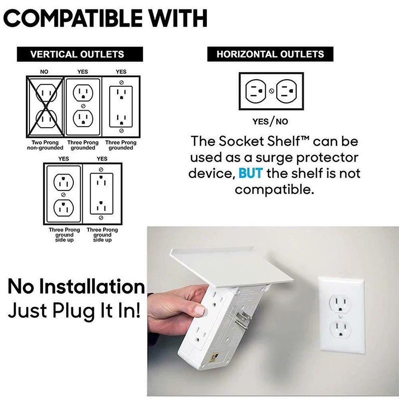 Настенная розетка 2 usb-порта для зарядки многофункциональная розетка стоечный переключатель розетка полка 6 экстендеров для электрической розетки Защита от перенапряжения