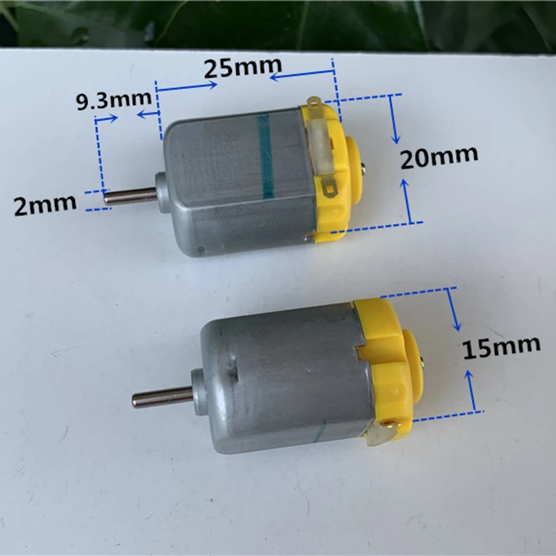 Стандартный Мини Мотор 130 постоянного тока FP130 DC 3 V-12 V 19500 об./мин. Высокая скорость Сильный магнитный карбоновый щеточный мотор 2 мм вал DIY RC игрушечный автомобиль