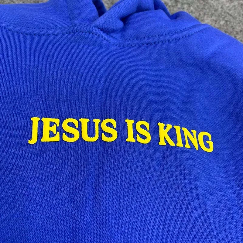 Осень Зима Kanye West Толстовка для мужчин и женщин Kanye West Jesus is King LA вечерние пуловеры толстовки