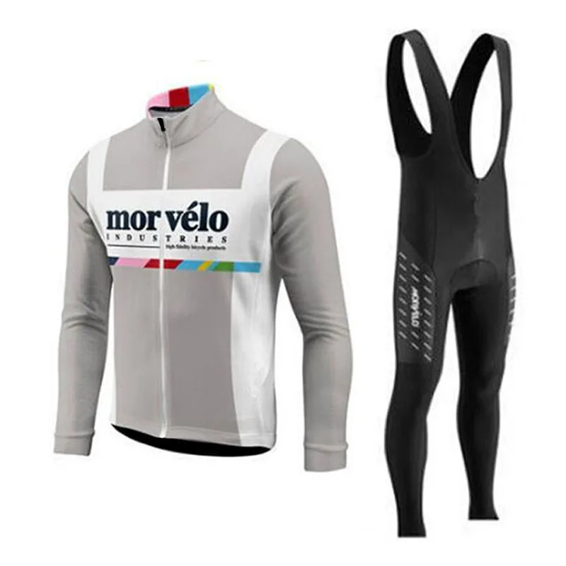 morvelo команда для мужчин Велоспорт Джерси комплект с длинным рукавом Ropa Ciclismo hombre триатлон, Велоспорт набор спорт на открытом воздухе одежда для велоспорта - Цвет: 5