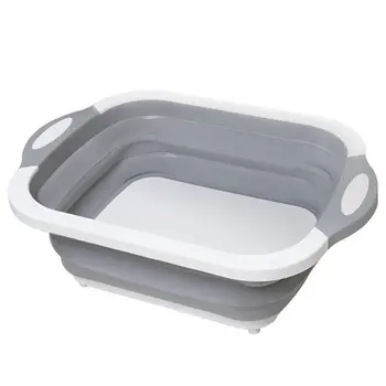 

Multi-Function Folding Cutting Board Folding Cutting Board Draining Basket Washing Basin Folding Sink Folding Ice Bucket
