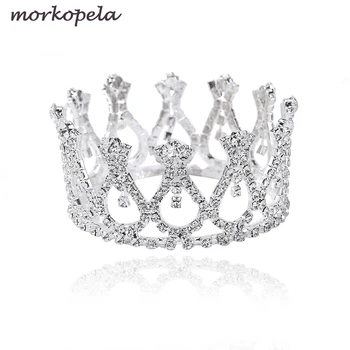 

Morkopela Baroque Crystal Crown Wedding Tiaras And Crowns Jewelry Newborn Baby Photo Prop Tiara Accessories
