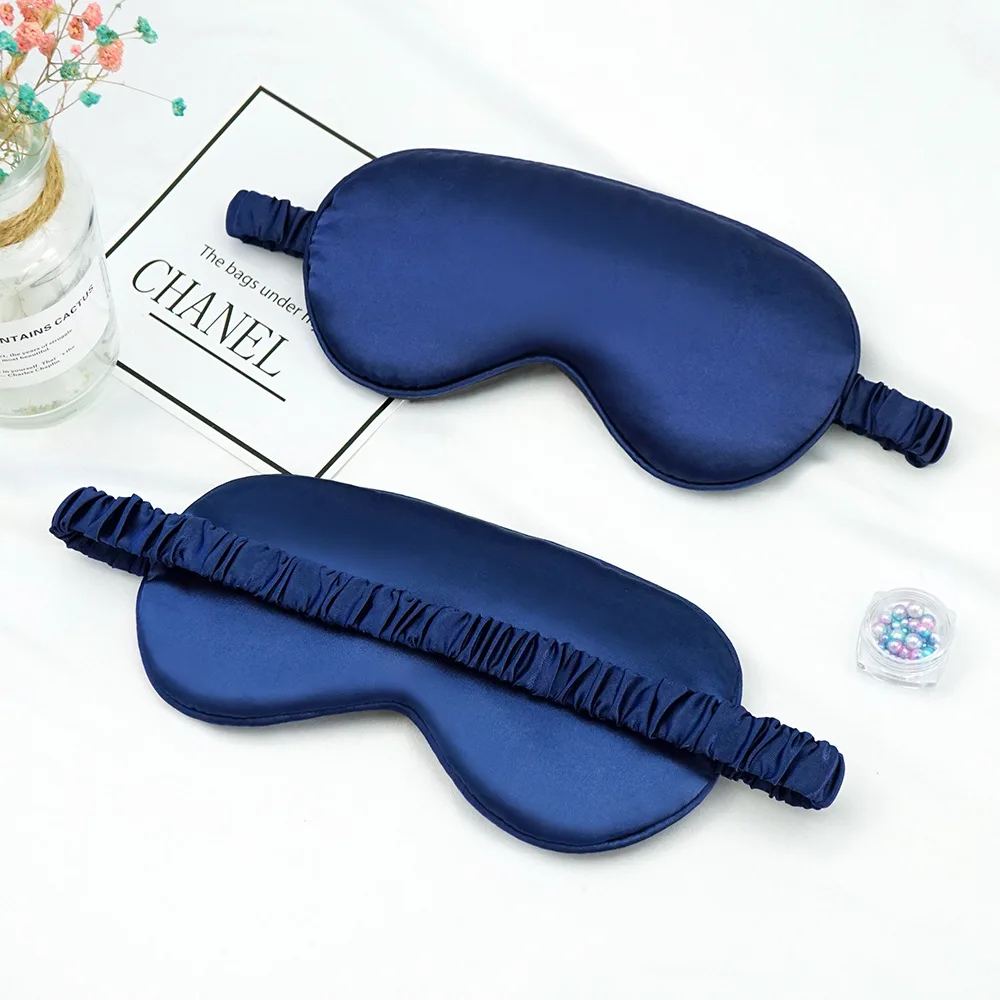 Imitated Silk Eye Patch Shading Sleep Eye Mask Eyepatch Travel Relax Cover Eyeshade Health Sleeping Shield Eye Care Tools images - 6