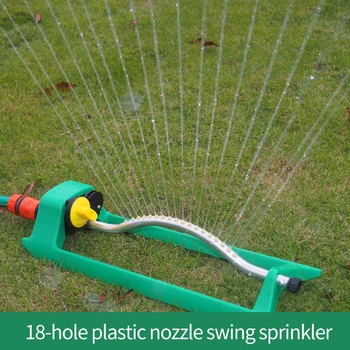 

New 18 Hole Automatic Sway Garden Sprinklers Adjustable Watering Sprinkler Garden Sprayer Oscillating Oscillator Lawn Irrigation