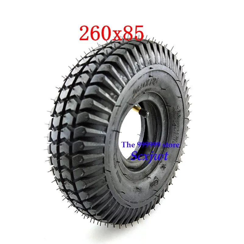Высококачественная Новая шина 260x85 3,00-4 10 ''x 3'' шина для скутера и внутренняя трубка комплект подходит для электрического газового скутера для инвалидной коляски
