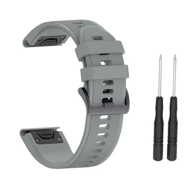 22 мм Quick Fit Силиконовый ремешок для Garmin Fenix 5/5 Plus/S60 Focus/Forerunner 935 945/Quatix 5 сменный спортивный браслет - Цвет: 7