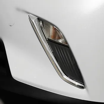 

2PCS L/R Chrome Bright Silver Front Fog Light Cover for Mazda CX-3 CX3 2016 2017