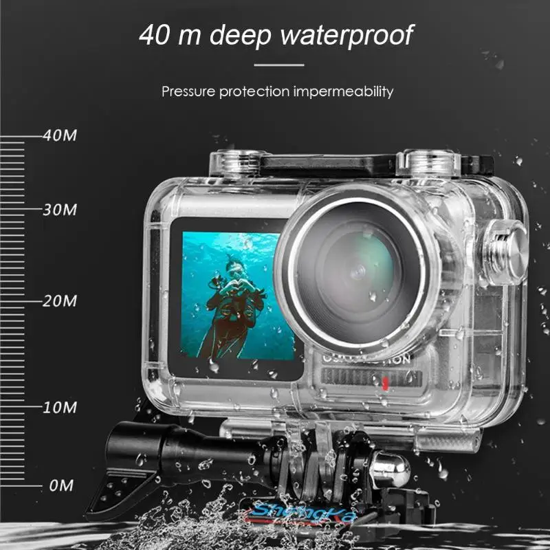 40 м подводный дайвинг водонепроницаемый корпус чехол для DJI Osmo экшн-камера водонепроницаемый 40 м может удовлетворить подводное плавание и т. Д