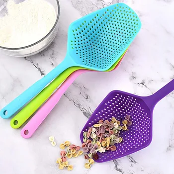 

Large Scoop Colander Pasta Heat Resistant Strainer Food Grade Water Skimmer Fashion Cooking Kitchen Accessories