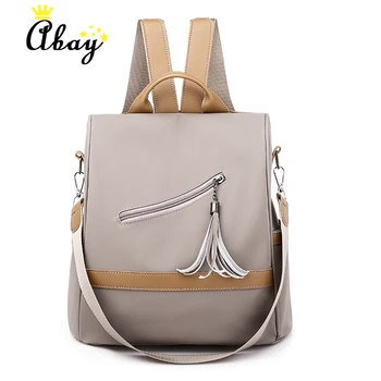 

New anti-Oxford cloth ladies fashion backpack female tassel travel backpack female student bag female book Mochilas