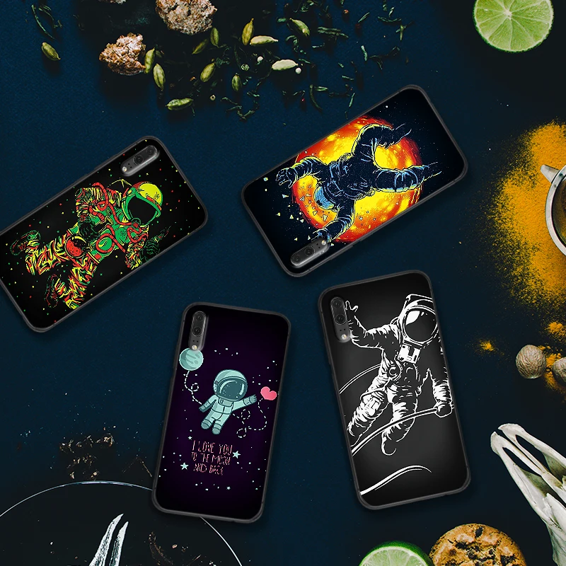 Астронавт арт on the moon для samsung A3 A4 A5 A6 M40 A10 A20 A30 A40 A50 A60 A70 A7 8 9 6Plus чехол