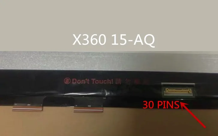 Для hp ENVY x360 15-AQ 15," FHD ЖК светодиодный сенсорный экран в сборе+ рамка 30 pin 1920*1080 LP156WF6-SPM2 дигитайзер панель с рамкой