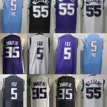 Мужской бейсбольный мяч Сакраменто Джейсон Вильямс Марвин Бэгли III De'Aaron Fox майки