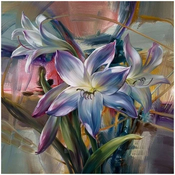 

Painting By Numbers DIY Photo Frame Acrylic Paint Living Room Wall Art Canvas Painting Vintage Flowers For Home Decoration 95