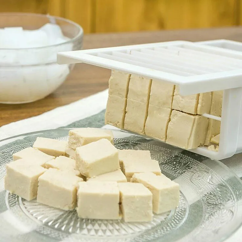DIY Tofu Cubes Device Box Molds Non-folding Soybean Moulds Kitchen Dining Cutter Cooking Tools Accessories | Дом и сад