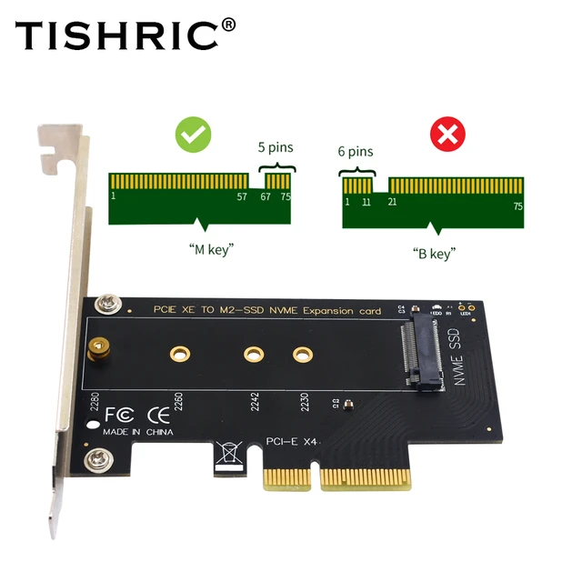 TISHRIC M.2 NVME to PCIE SSD NVME Adapter SATA M2 4X 8X 16X PCI-E PCI  Express Riser Card For PC Chia Mining Add On Cards - AliExpress