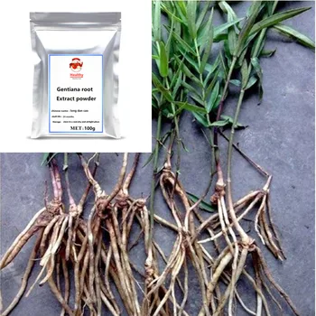 

High quality ISO Gentiana Lutea Extract Gentiana root powder treatment Arthralgia amnesia and insomnia free shipping