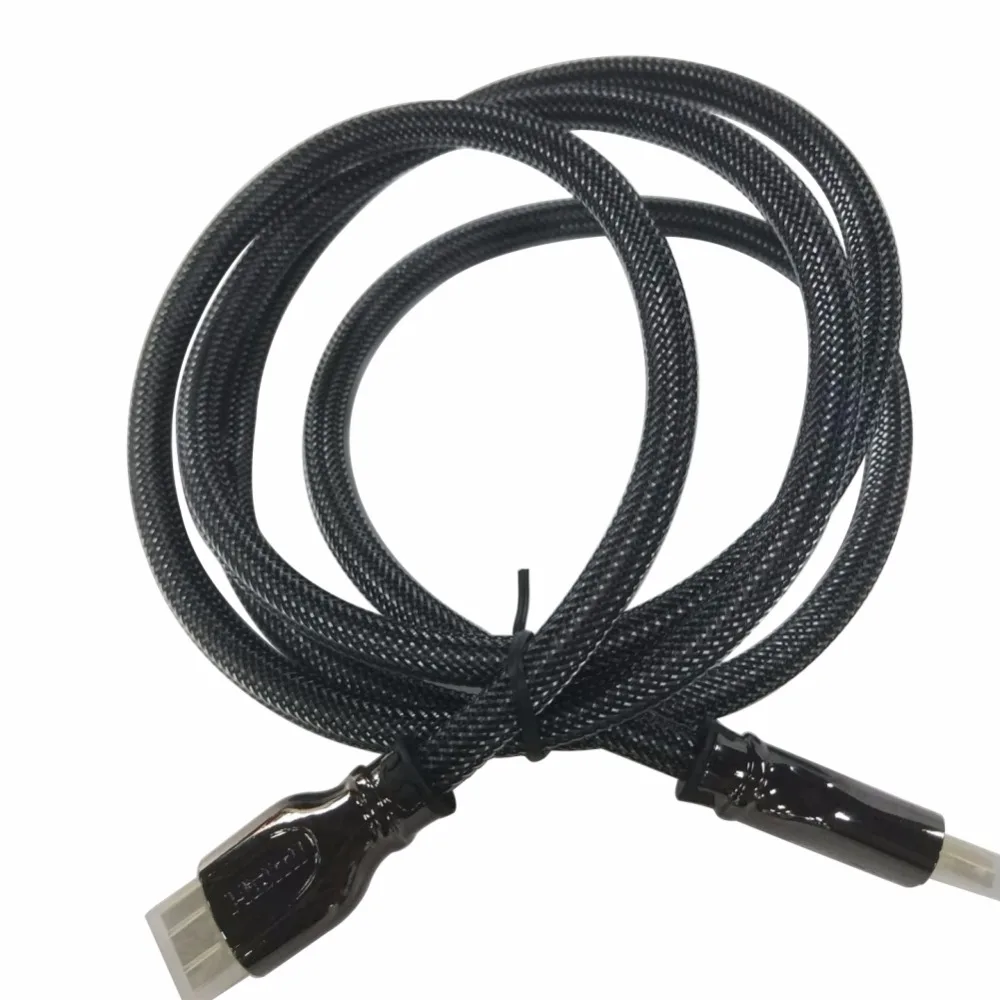 1 м 2 м 3 м 5 м плетеный кабель Ultra HD HDMI v2.0 высокоскоростной+ Ethernet HDTV 2160p 4K HDMI кабель гарнитура слуха