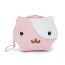 Женский кошелек на молнии, модный клатч с животными, короткий кошелек на брелоке, Дамский кошелек