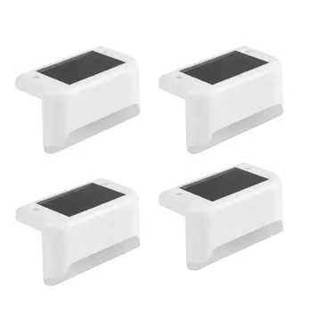 

4Pcs LED Solar Stair Lamp IP65 Waterproof Outdoor Pathway Yard Patio Stairs Steps Fence Lamp Solar Night Light Garden Decoration