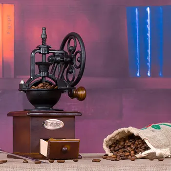 

coffee grinder home decoration kitchen accessories barista tools Retro Ferris Wheel coffee grain mill pepper spices grinder