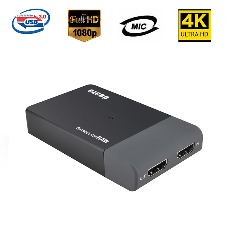 EZCAP321A 4K 30hz 1080P 60FPS 120FPS USB 3 0 HD видеозахват устройство для захвата - Цена: 6 260,58 - 6 422,45 руб.