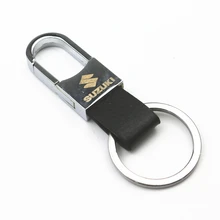 Металлический Кожаный Автомобильный брелок для ключей Suzuki Vitara Swift Sx4 Jimny Samurai Alto S-Cross Liana Super Vitara Chain автомобильный Стайлинг