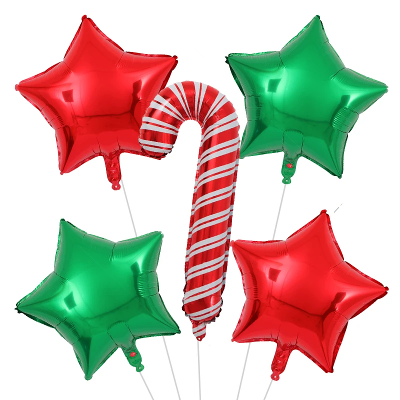 5 шт./компл. мультфильм Санта Клаус Снеговик Фольга воздушные шары для рождественской вечеринки украшения вечерние воздушные шары надувные гелием детские игрушки Воздушные шары - Цвет: 5pcs as the picture