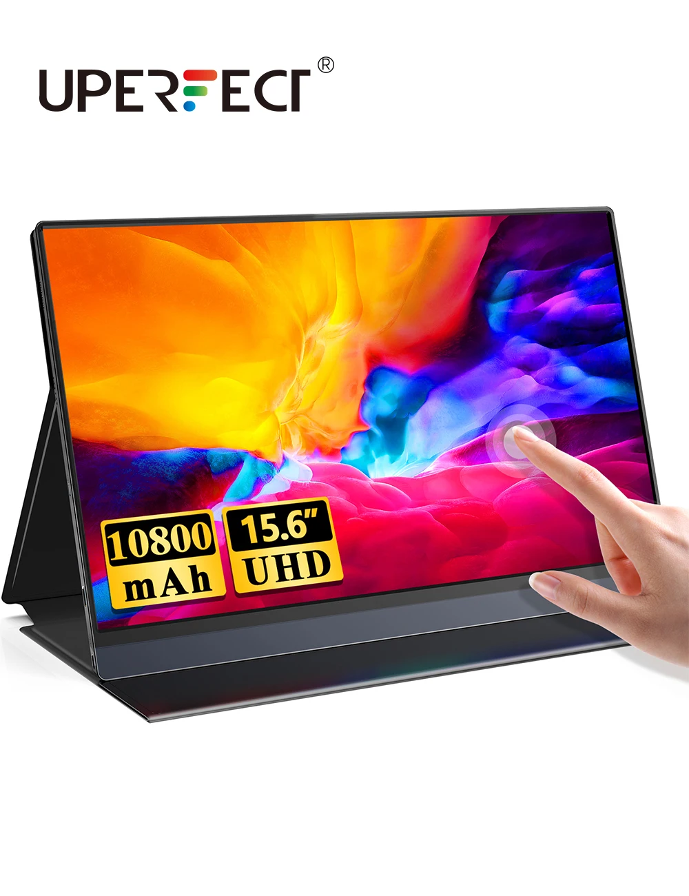 UPERFECT встроенный 10800 мАч аккумулятор 15 6 дюймов портативный монитор сенсорный