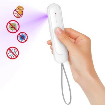 

Portable Disin-fection Ultraviolet Lamp UV Light Sanitizer Handheld Mobile Phone Mask Sterilizer Wand Bar for Home Office Travel