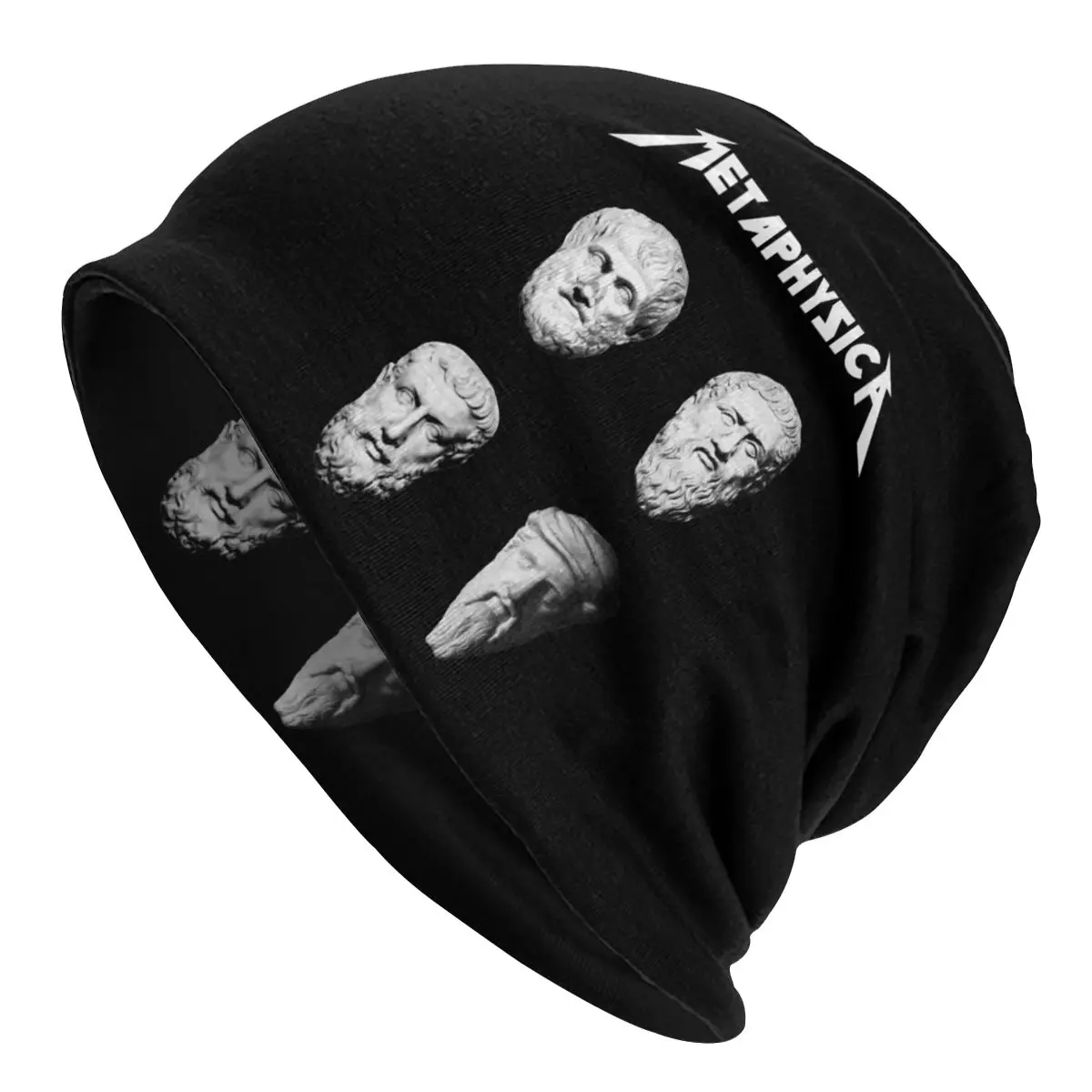 

Metaphysica Fun Metal Philosophy Metaphysical Bonnet Hats Knitted Hat Hip Hop Winter Street Skullies Beanies Hat Adult Warm Caps