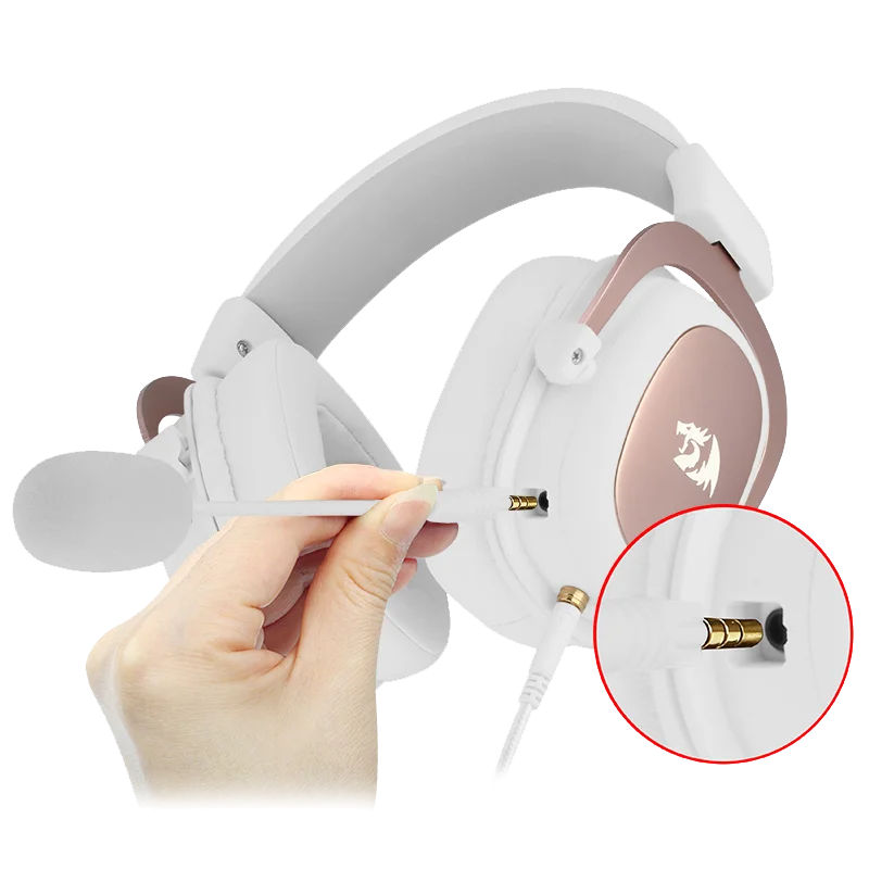 Redragon H510 Zeus Wired Game Headphone - 7.1 Surround Stereo - Memory Foam Ear Pad Removable Microphone For PC/PS4 and Xbox One