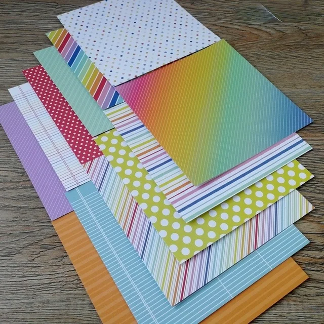 Rainbow Colored Scrapbooking Paper Pack 2